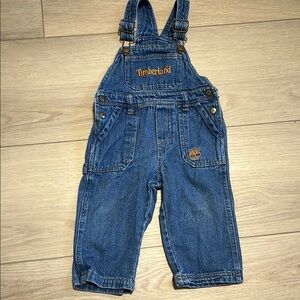 Timberland Blue Jean Denim Child Bib Overalls Coveralls Size 18 months